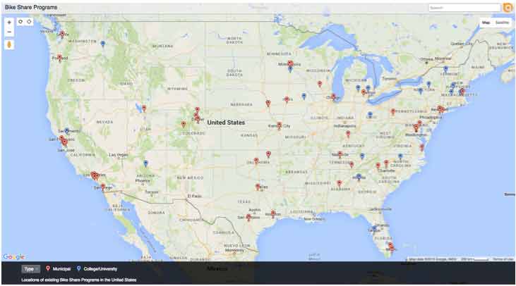 Mapping Bikeshare Programs